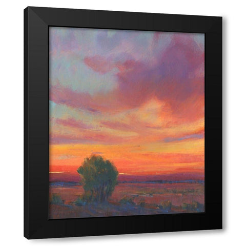 Fire in the Sky II Black Modern Wood Framed Art Print with Double Matting by OToole, Tim