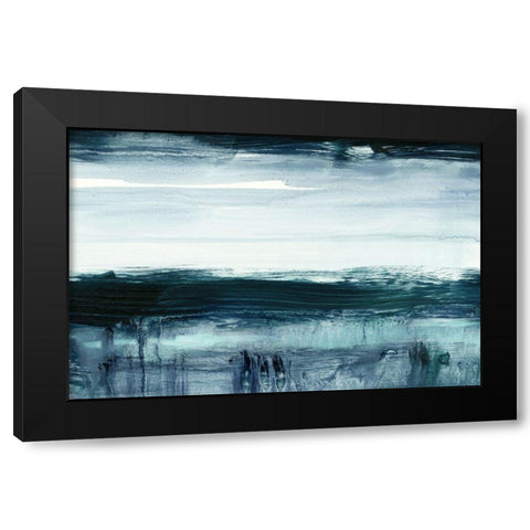 Viridian Mist II Black Modern Wood Framed Art Print with Double Matting by Harper, Ethan