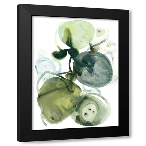 Orbital Lichen I Black Modern Wood Framed Art Print with Double Matting by Vess, June Erica