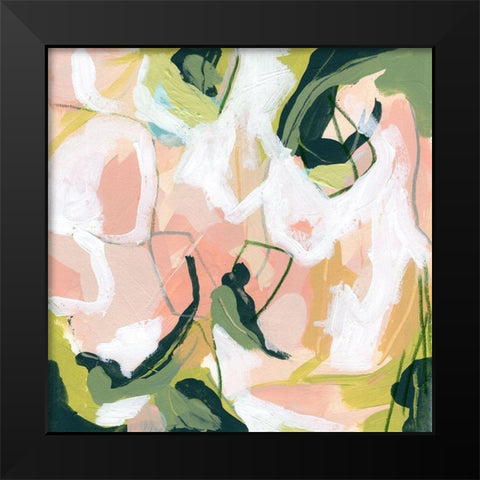 Snapdragon I Black Modern Wood Framed Art Print by Vess, June Erica