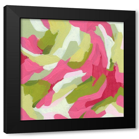 Chromatic Topography I Black Modern Wood Framed Art Print by Vess, June Erica