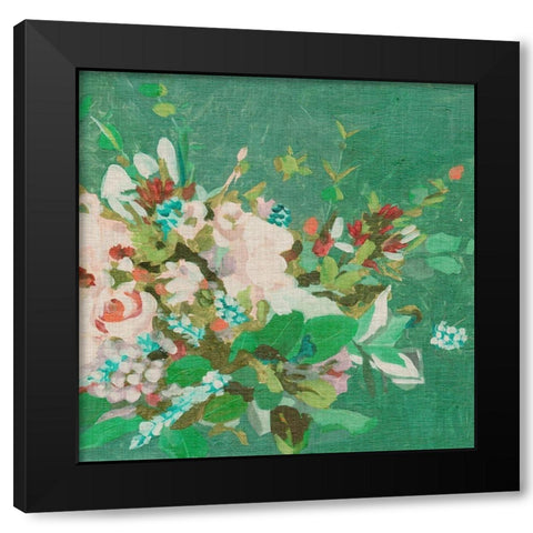 Hello Spring I Black Modern Wood Framed Art Print with Double Matting by Wang, Melissa