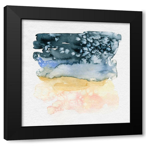 Incremental II Black Modern Wood Framed Art Print with Double Matting by Caroline, Emma