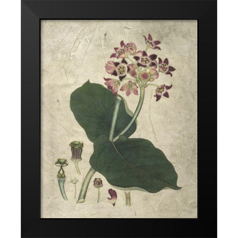 Aubergine Florals III Black Modern Wood Framed Art Print by Vision Studio