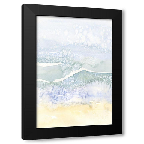 Salty Seaside II Black Modern Wood Framed Art Print with Double Matting by Caroline, Emma