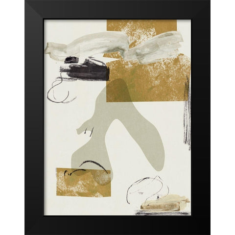 Over the Line I Black Modern Wood Framed Art Print by Wang, Melissa