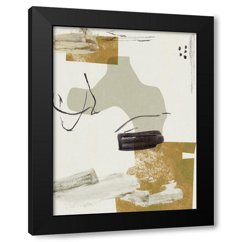 Over the Line IV Black Modern Wood Framed Art Print with Double Matting by Wang, Melissa