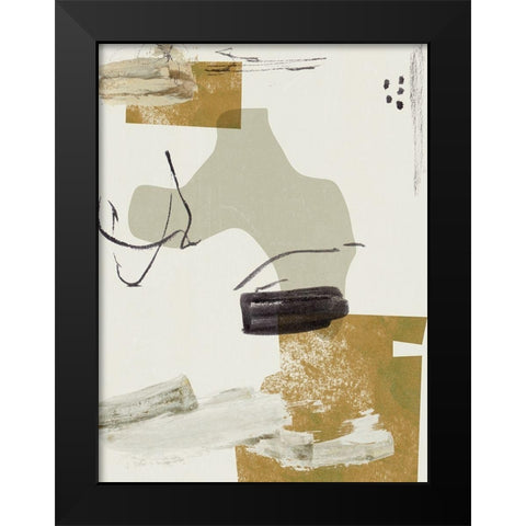 Over the Line IV Black Modern Wood Framed Art Print by Wang, Melissa