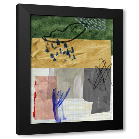 Rainy Season I Black Modern Wood Framed Art Print with Double Matting by Wang, Melissa