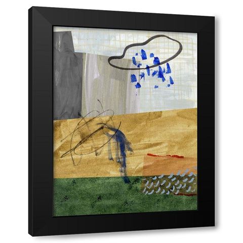 Rainy Season II Black Modern Wood Framed Art Print with Double Matting by Wang, Melissa