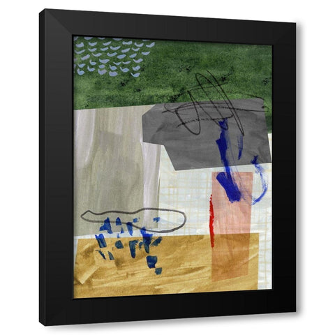 Rainy Season IV Black Modern Wood Framed Art Print with Double Matting by Wang, Melissa