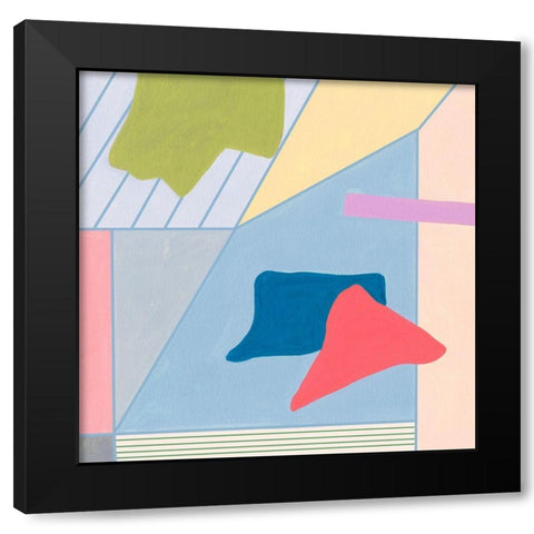 Radiant Light II Black Modern Wood Framed Art Print with Double Matting by Wang, Melissa