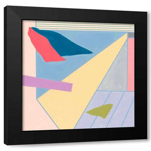 Radiant Light III Black Modern Wood Framed Art Print with Double Matting by Wang, Melissa