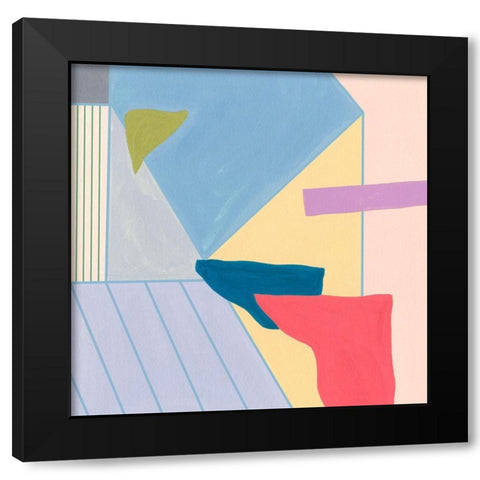 Radiant Light IV Black Modern Wood Framed Art Print with Double Matting by Wang, Melissa