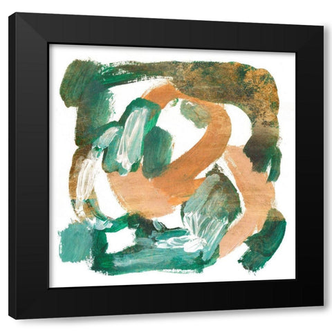 Stroll II Black Modern Wood Framed Art Print with Double Matting by Wang, Melissa