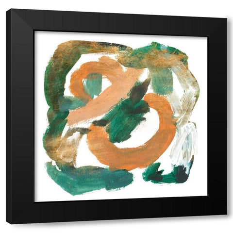 Stroll IV Black Modern Wood Framed Art Print with Double Matting by Wang, Melissa