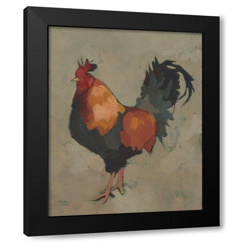 Roost Ruler II Black Modern Wood Framed Art Print with Double Matting by Green, Jacob