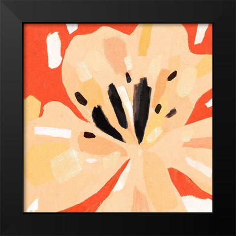 Boomin Bloom II Black Modern Wood Framed Art Print by Warren, Annie