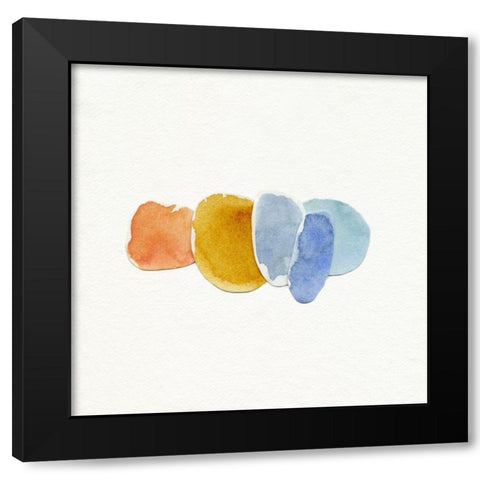 Doucet Collage I Black Modern Wood Framed Art Print with Double Matting by Caroline, Emma