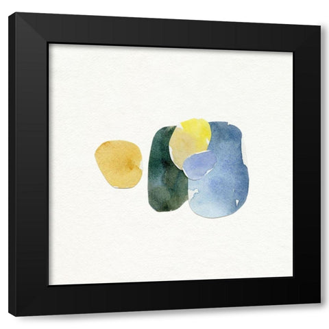 Doucet Collage IV Black Modern Wood Framed Art Print with Double Matting by Caroline, Emma