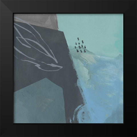 Steely Abstract III Black Modern Wood Framed Art Print by Green, Jacob