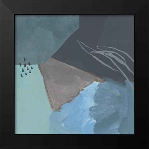 Steely Abstract IV Black Modern Wood Framed Art Print by Green, Jacob