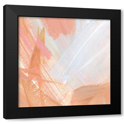 Pink Vanilla I Black Modern Wood Framed Art Print with Double Matting by Warren, Annie