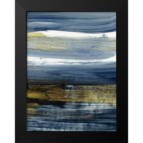 Current Mood II Black Modern Wood Framed Art Print by Harper, Ethan