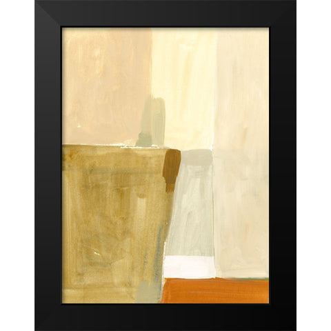 Neutral Block II Black Modern Wood Framed Art Print by Barnes, Victoria