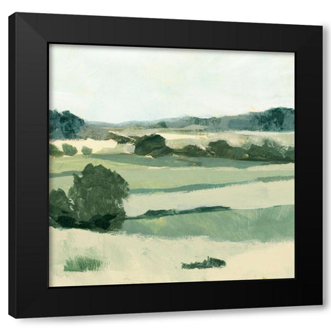 Textured Countryside II Black Modern Wood Framed Art Print with Double Matting by Barnes, Victoria