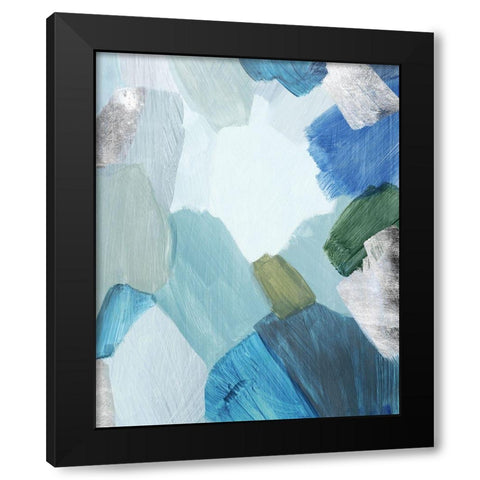 Liquid Links I Black Modern Wood Framed Art Print by Popp, Grace