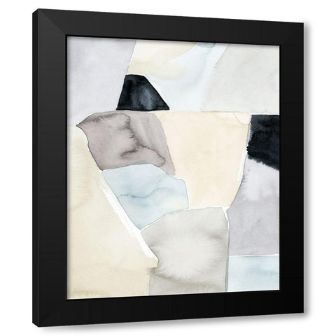 Tectonic Overlap I Black Modern Wood Framed Art Print with Double Matting by Popp, Grace