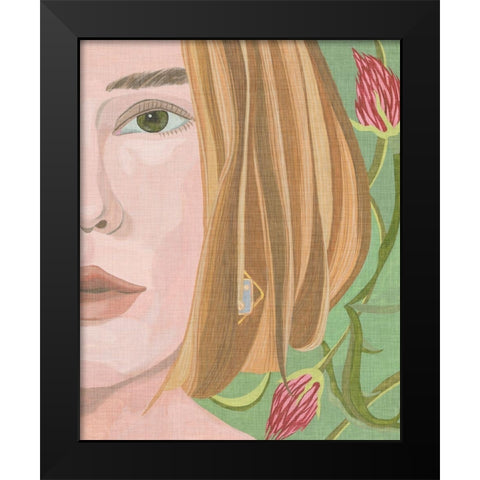 Morning Portrait I Black Modern Wood Framed Art Print by Wang, Melissa