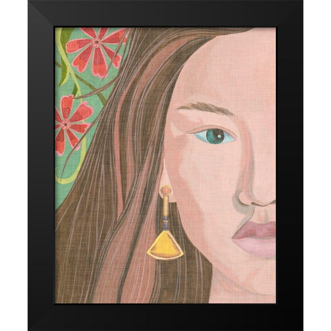 Morning Portrait II Black Modern Wood Framed Art Print by Wang, Melissa