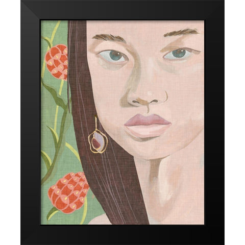 Morning Portrait III Black Modern Wood Framed Art Print by Wang, Melissa