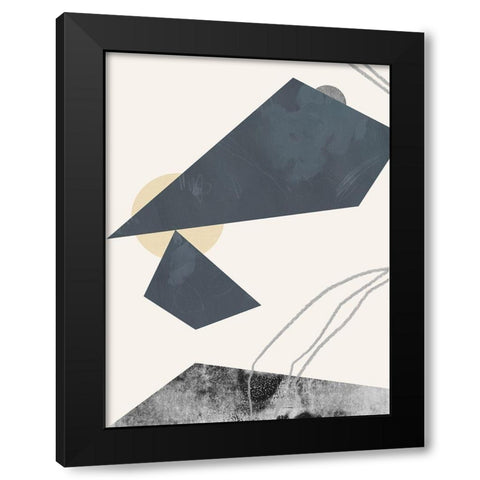 Diamond Slate I Black Modern Wood Framed Art Print with Double Matting by Green, Jacob