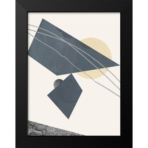 Diamond Slate III Black Modern Wood Framed Art Print by Green, Jacob