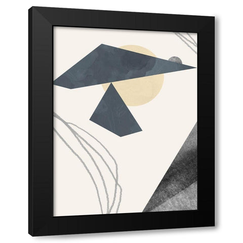 Diamond Slate IV Black Modern Wood Framed Art Print by Green, Jacob