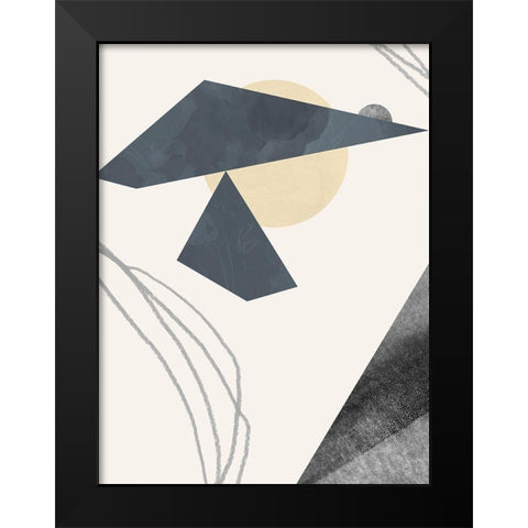 Diamond Slate IV Black Modern Wood Framed Art Print by Green, Jacob