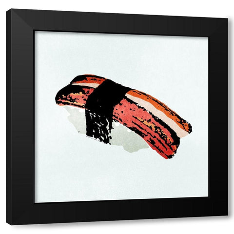 Sushi Style II Black Modern Wood Framed Art Print with Double Matting by Warren, Annie
