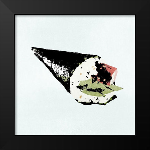 Sushi Style V Black Modern Wood Framed Art Print by Warren, Annie