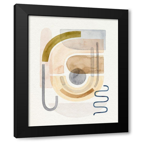 Coiled I Black Modern Wood Framed Art Print by Popp, Grace