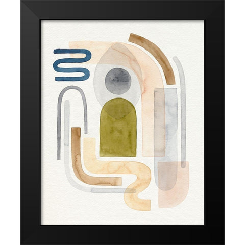 Coiled II Black Modern Wood Framed Art Print by Popp, Grace