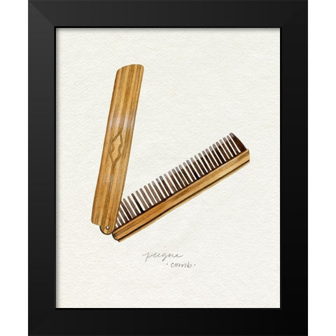 Gilded Toiletries IV Black Modern Wood Framed Art Print by Popp, Grace