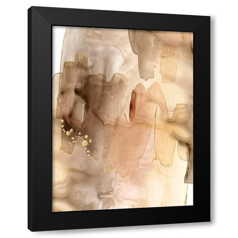 Gilded Movement I Black Modern Wood Framed Art Print with Double Matting by Popp, Grace