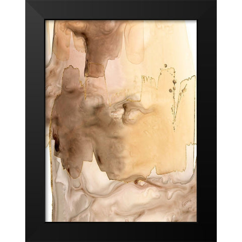 Gilded Movement II Black Modern Wood Framed Art Print by Popp, Grace