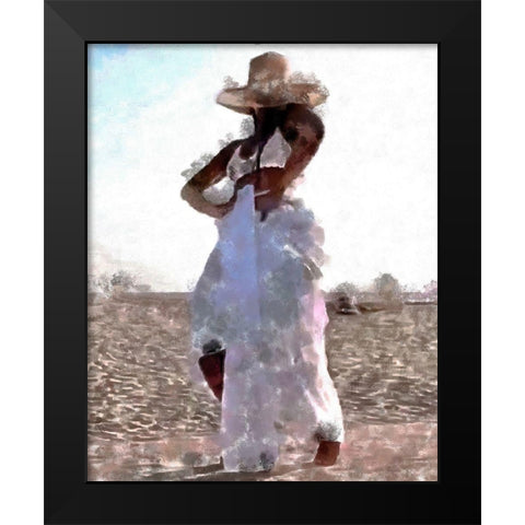 Her Dance II Black Modern Wood Framed Art Print by Saunders, Alonzo