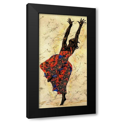 Her Freedom Black Modern Wood Framed Art Print with Double Matting by Saunders, Alonzo