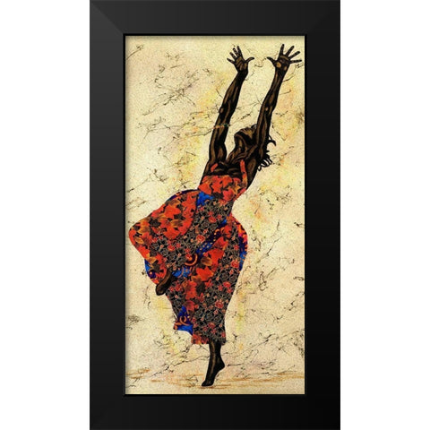Her Freedom Black Modern Wood Framed Art Print by Saunders, Alonzo