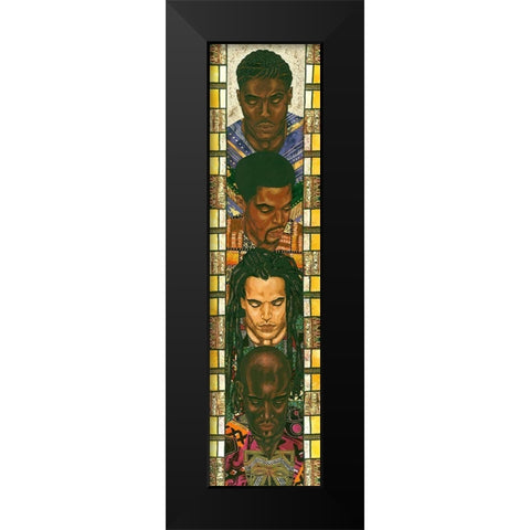 Spiritual People I Black Modern Wood Framed Art Print by Saunders, Alonzo